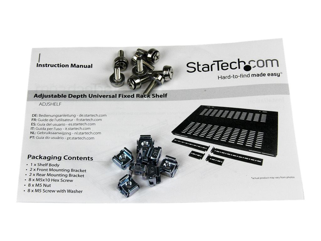 STARTECH Adjustable Depth Fixed Shelf