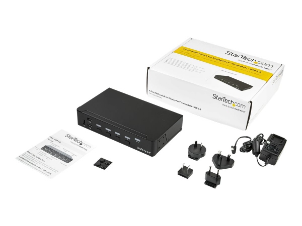 STARTECH 4-Port DP KVM Switch - 4K