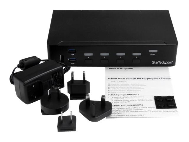 STARTECH 4-Port DP KVM Switch - 4K
