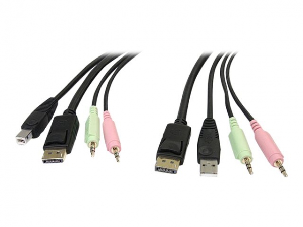 STARTECH DP4N1USB6 6ft 4-in-1 USB Displa