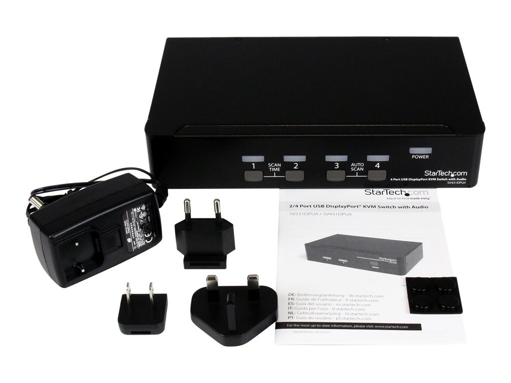 STARTECH SV431DPUA 4 Port DisplayPort KV