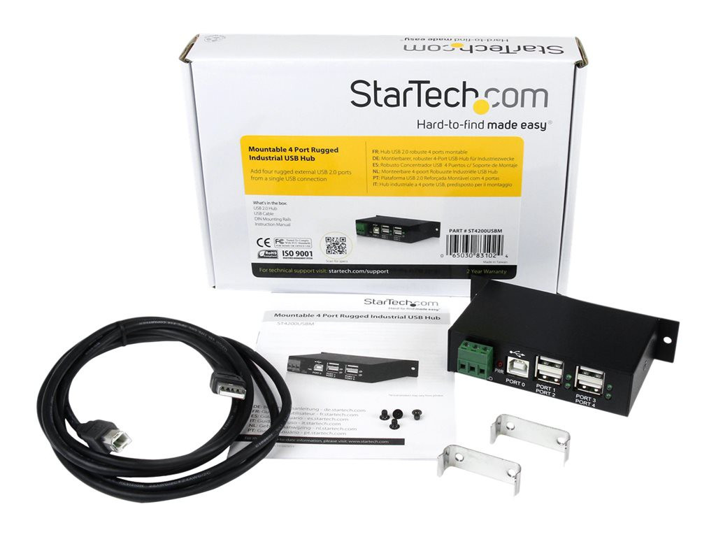 STARTECH 4Port Industrial USB 2.0 Hub