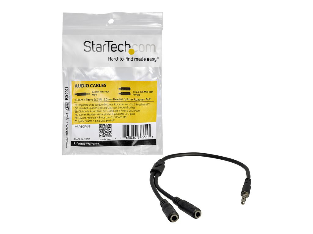 STARTECH MUYHSMFF 3.5 mm 4 Conductor M