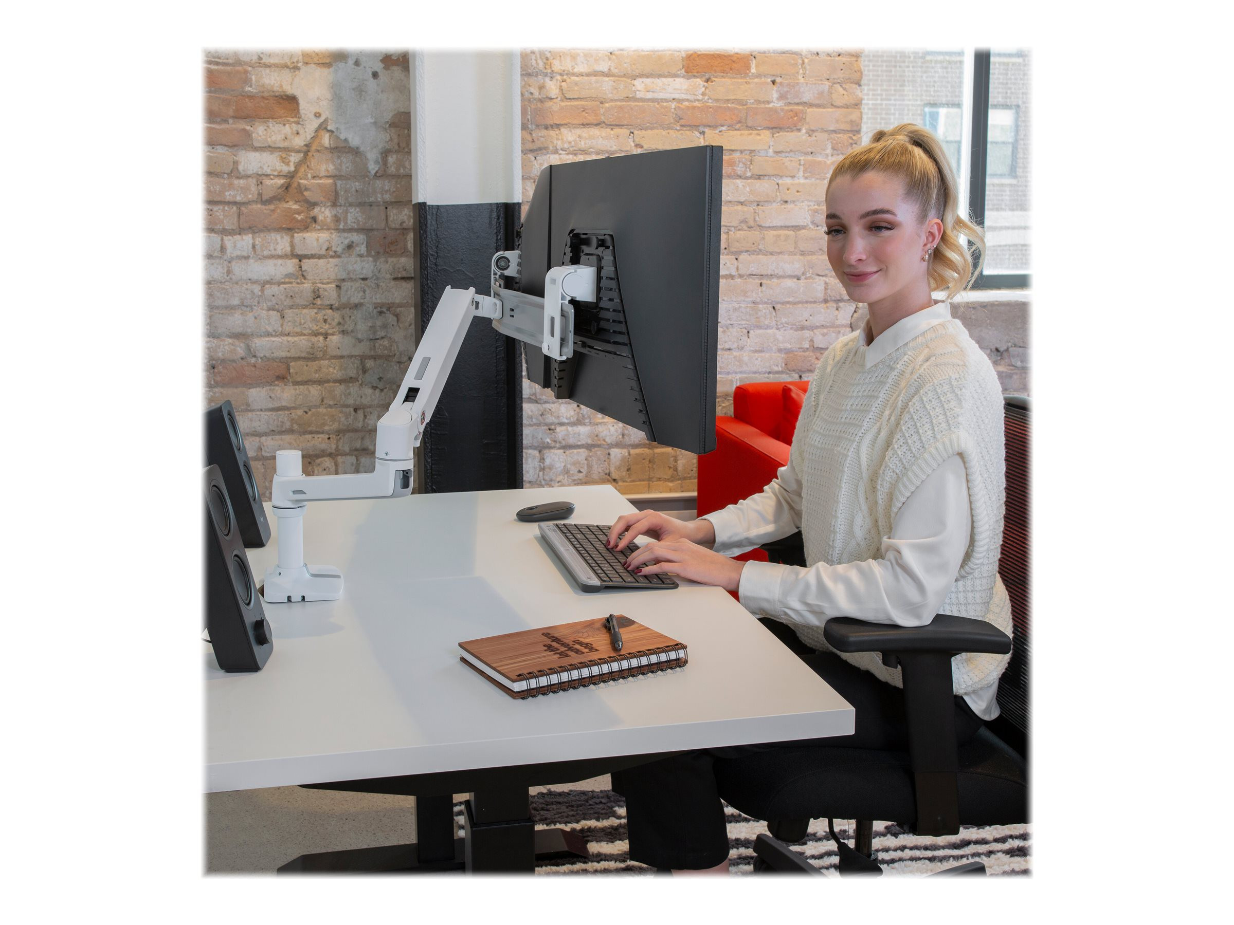 ERGOTRON LX Desk Dual Direct Arm white