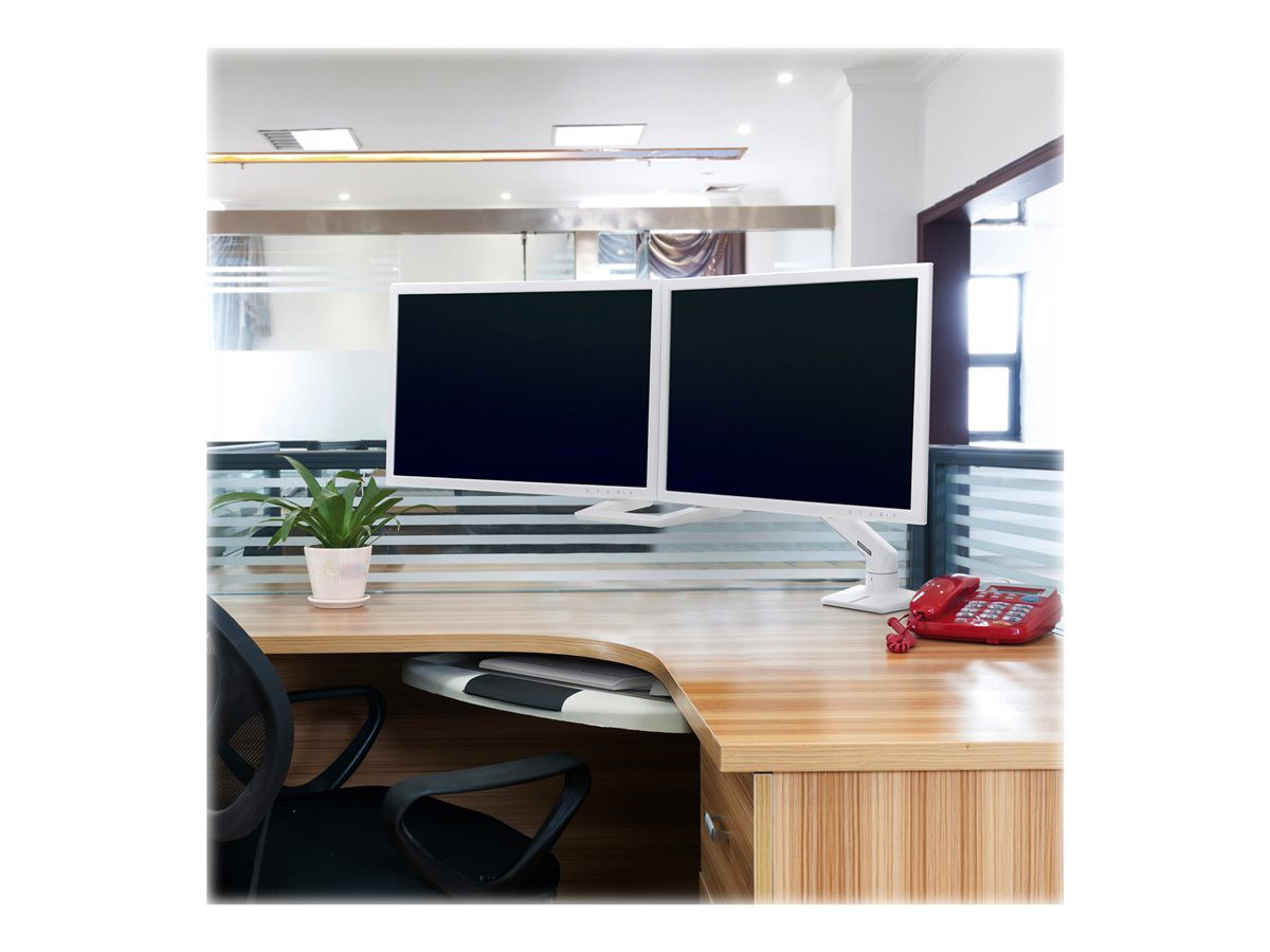 BildeERGOTRON HX Dual Monitor Desktop Arm whi