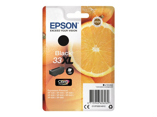 EPSON Ink C13T33514012 33XL Black Oranges