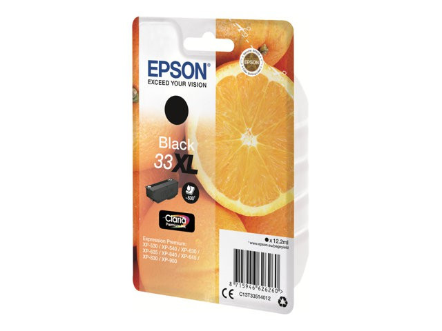 EPSON Ink C13T33514012 33XL Black Oranges