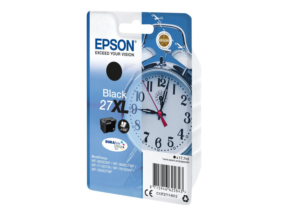 BildeEPSON Ink C13T27114012 27XL Black Alarm Clock