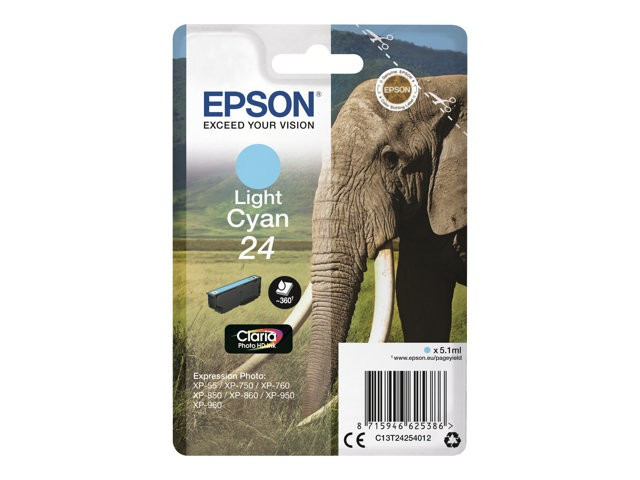 BildeBlekk Epson 24 C13T24254012 Cyan