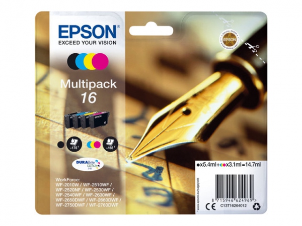 EPSON 16 ink cartridge black + tri-col