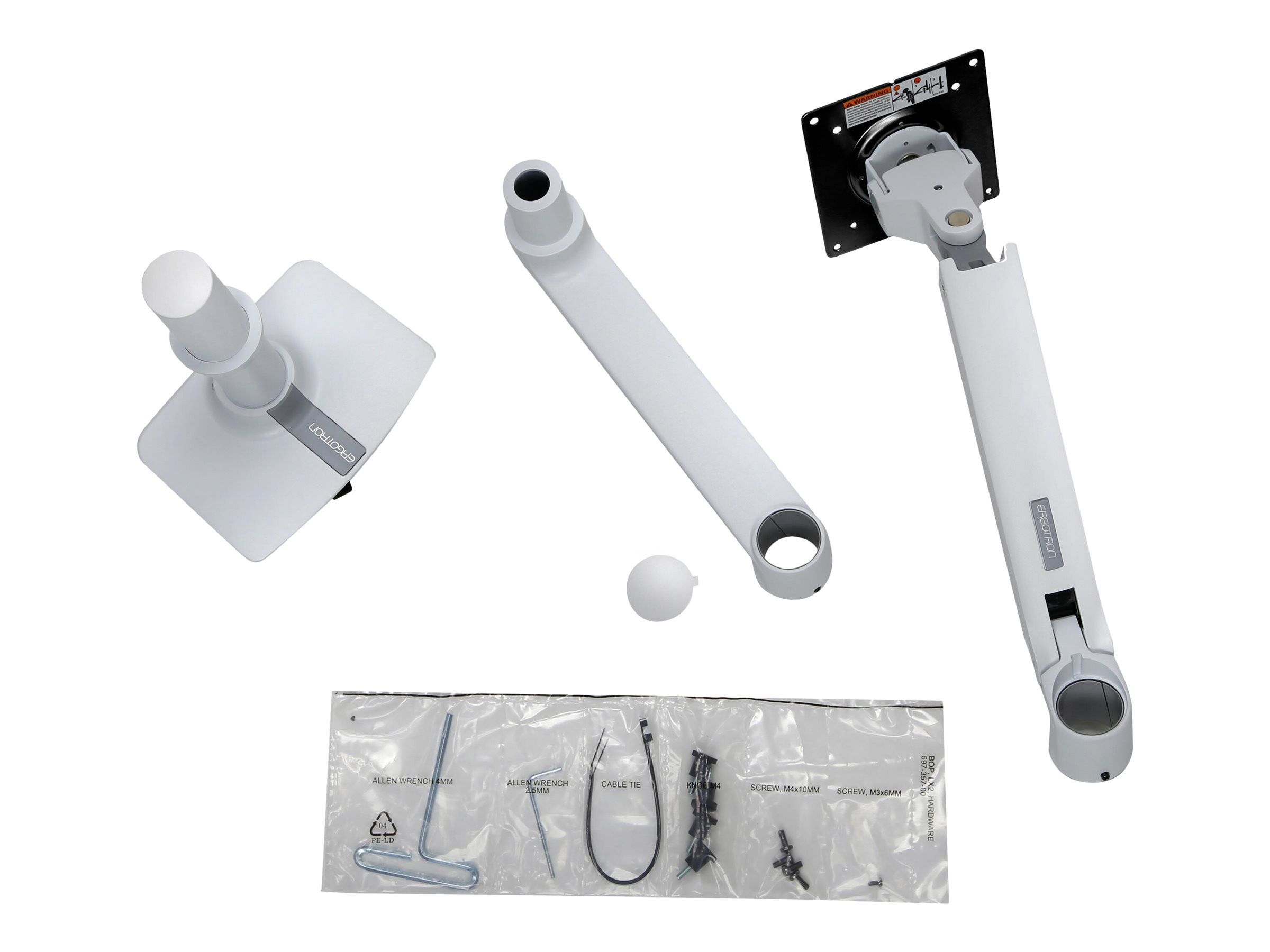 ERGOTRON LX desk mount LCD Arm white