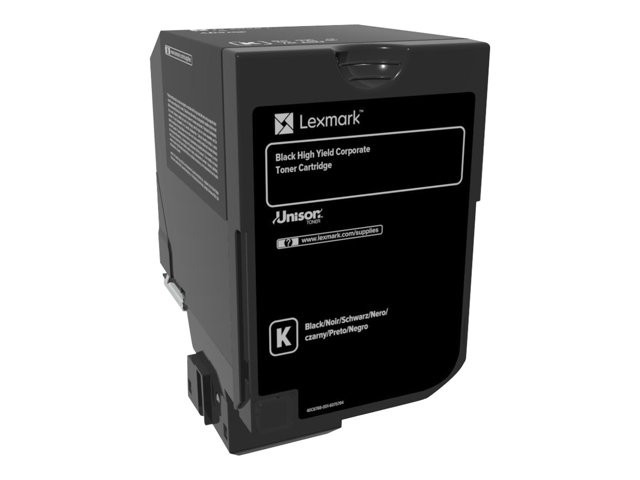 BildeToner Lexmark 74C2Hke Corp 20K Sort