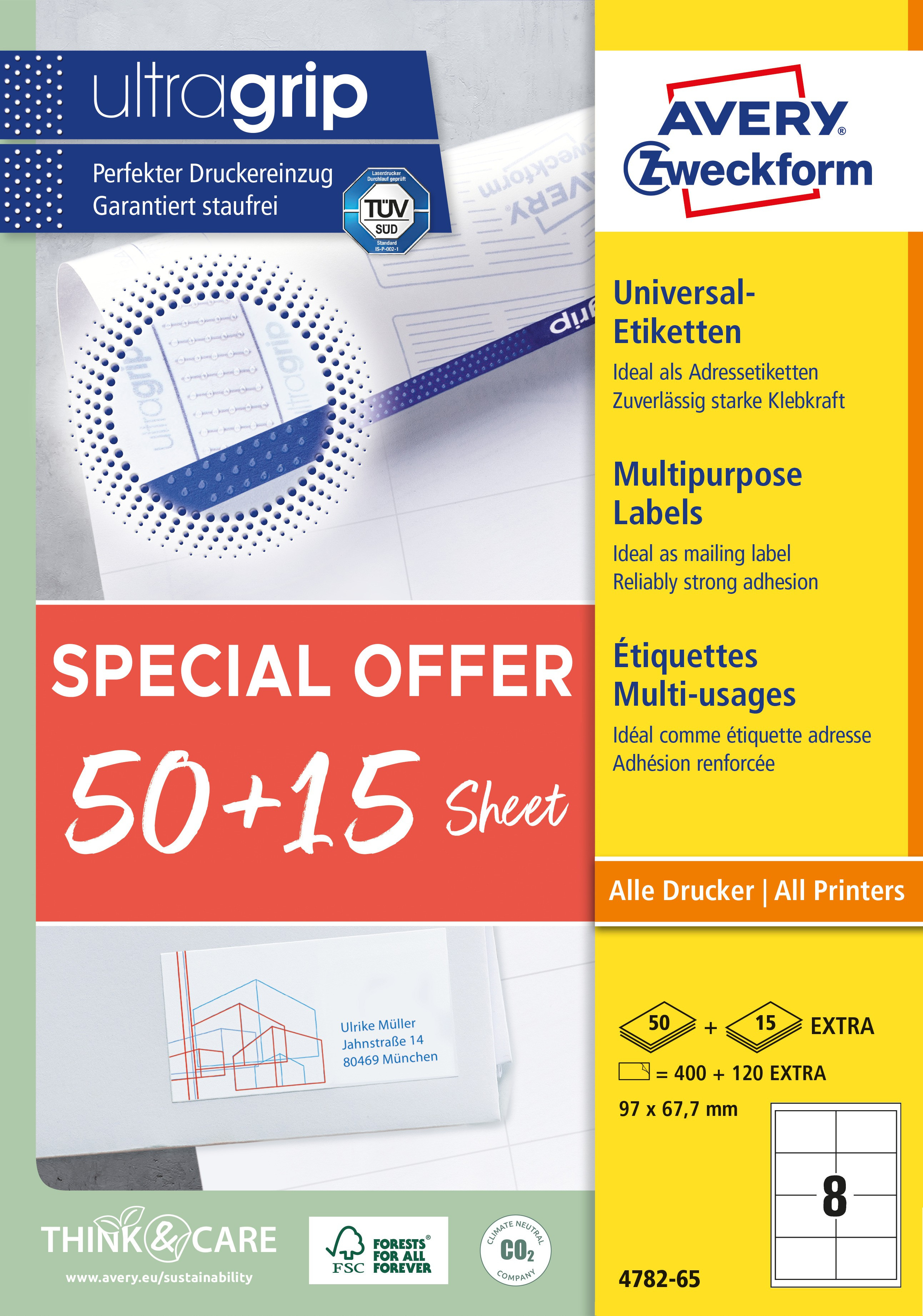 BildeAvery 4782-65 ILC labels 97x677mm Promotion (520)