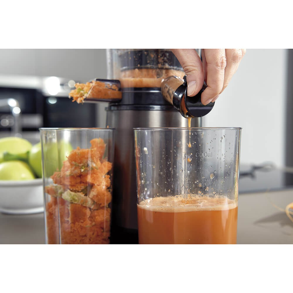 BLACK+DECKER Slow Juicer Brushed