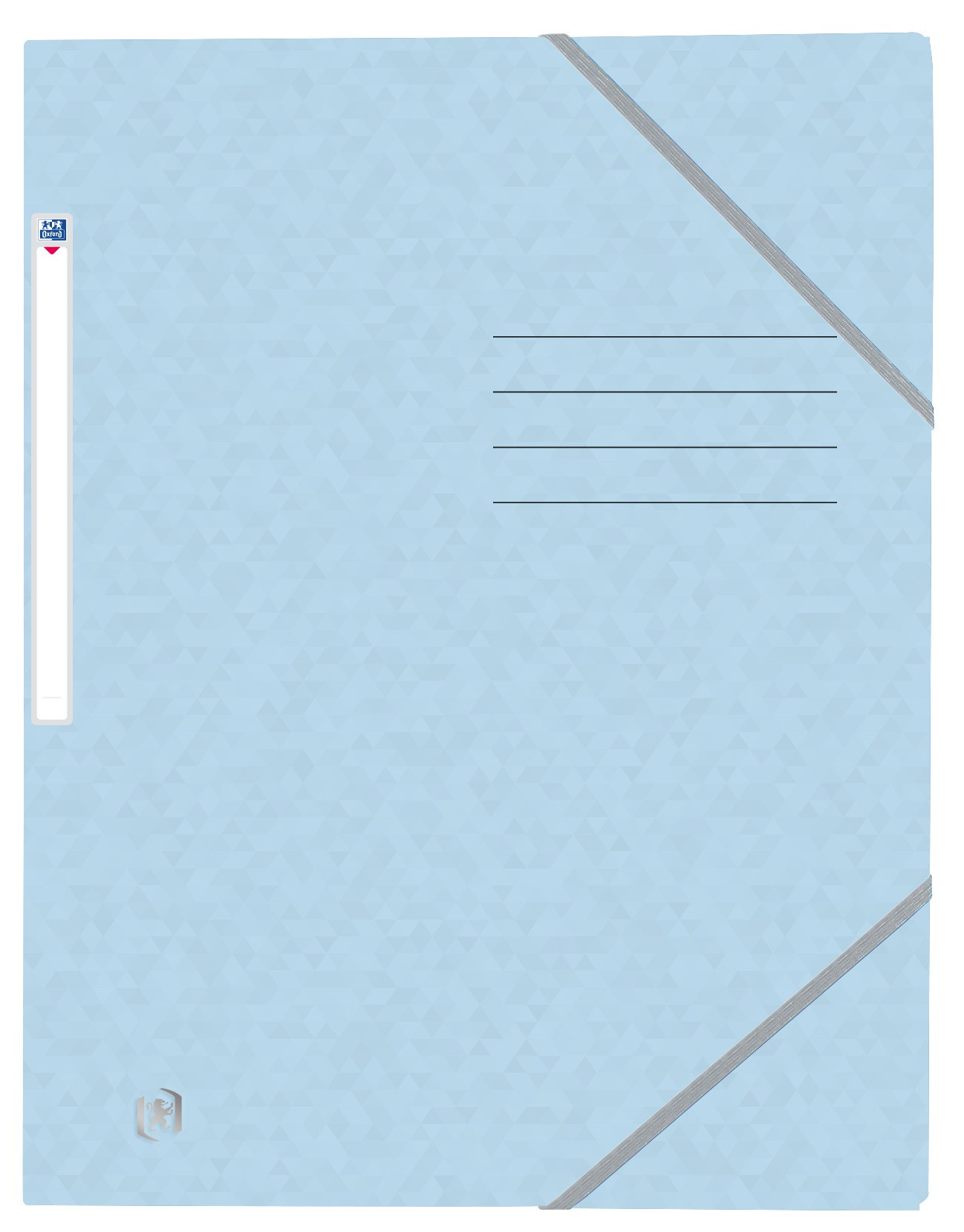 BildeOxford top file+ elasticated 3-flap folder a4 pastel blue