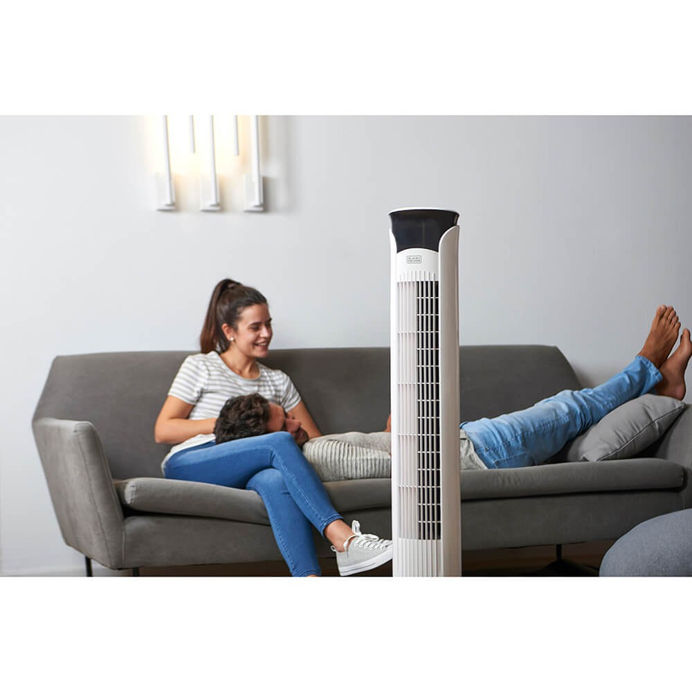 BLACK+DECKER TOWER FAN White 102cm