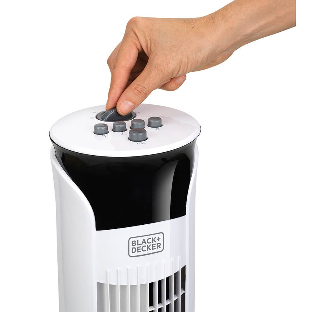 BLACK+DECKER TOWER FAN White 81cm