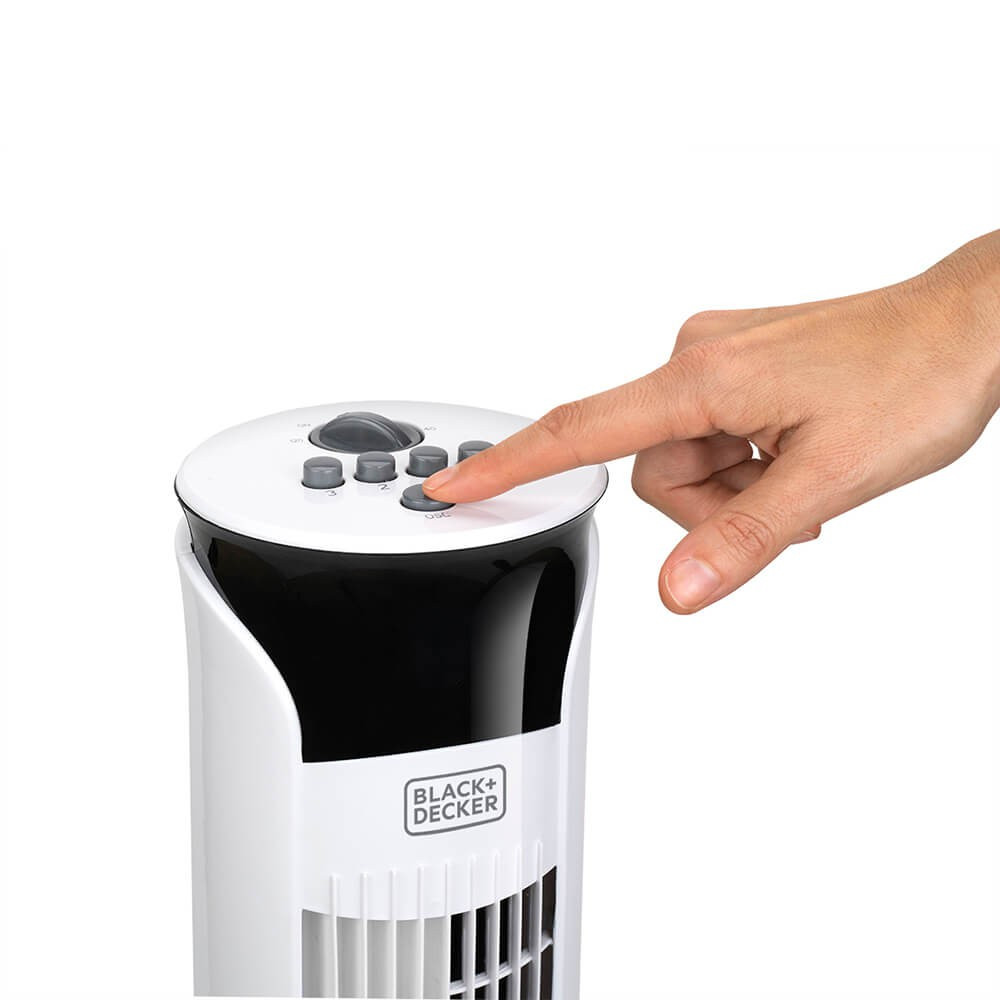 BLACK+DECKER TOWER FAN White 81cm