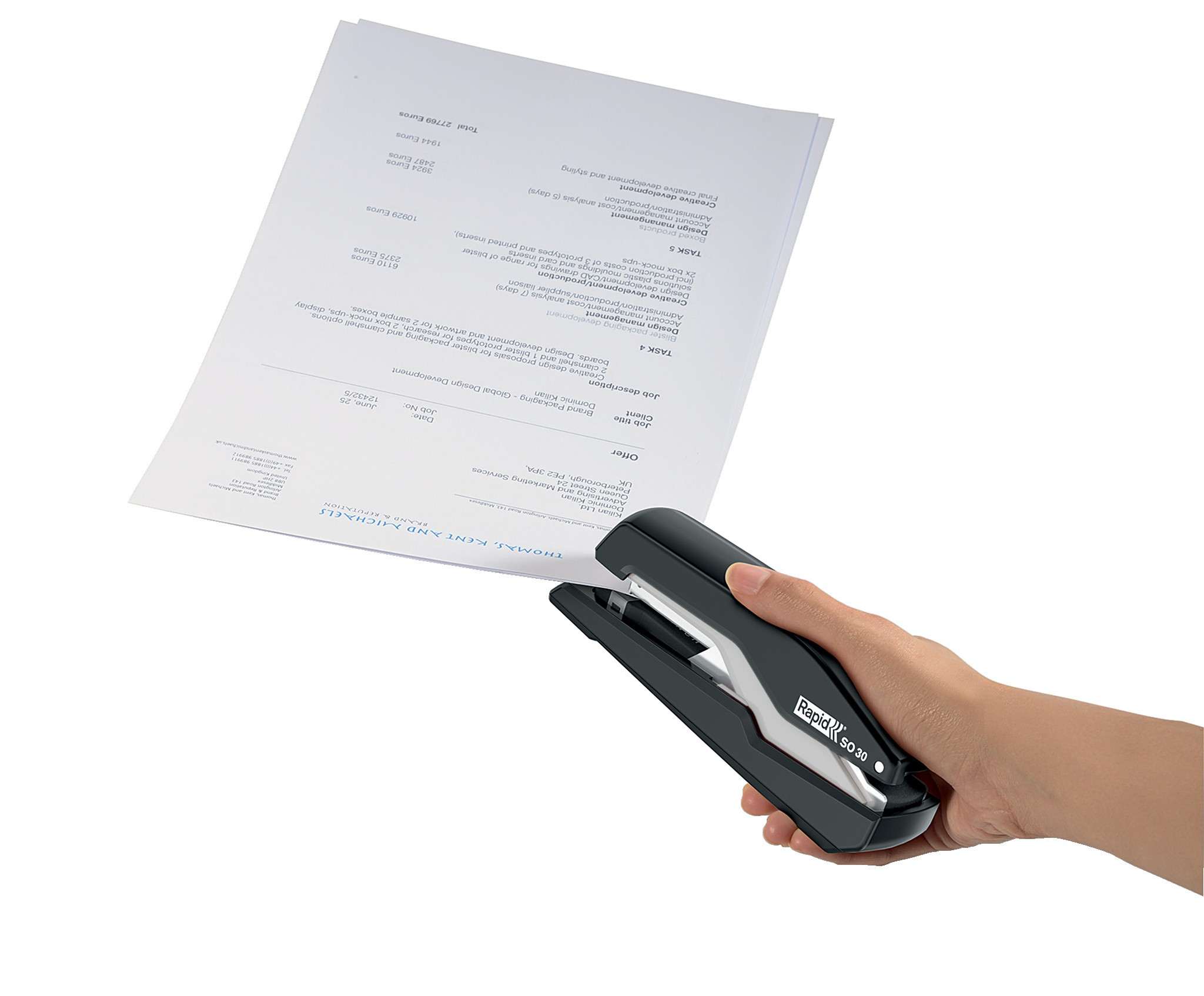 Rapid Stiftemaskin S030 Omnipr 30 ark sort