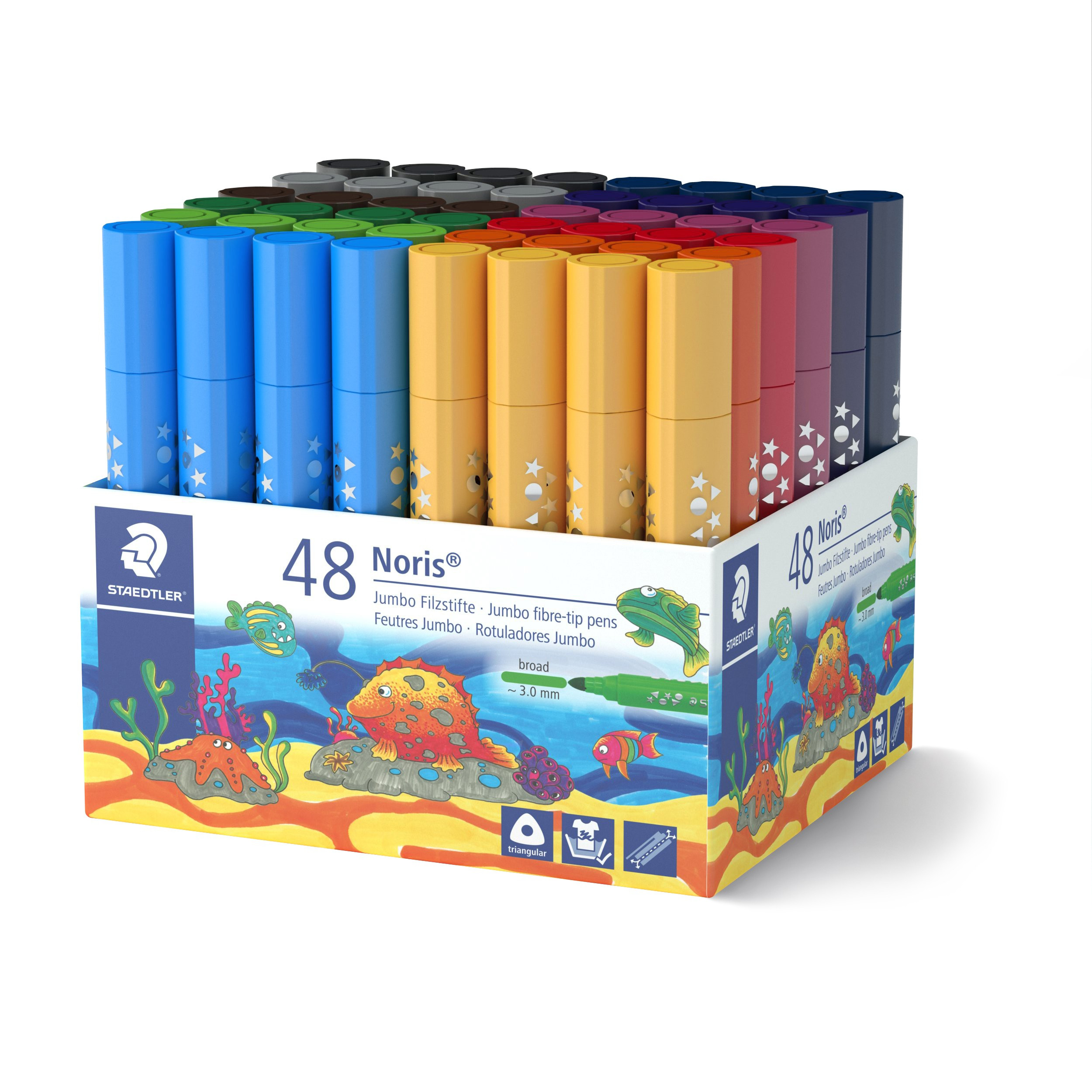 BildeSTAEDTLER Filtpenn Noris jumbo 3,0mm ass (48)