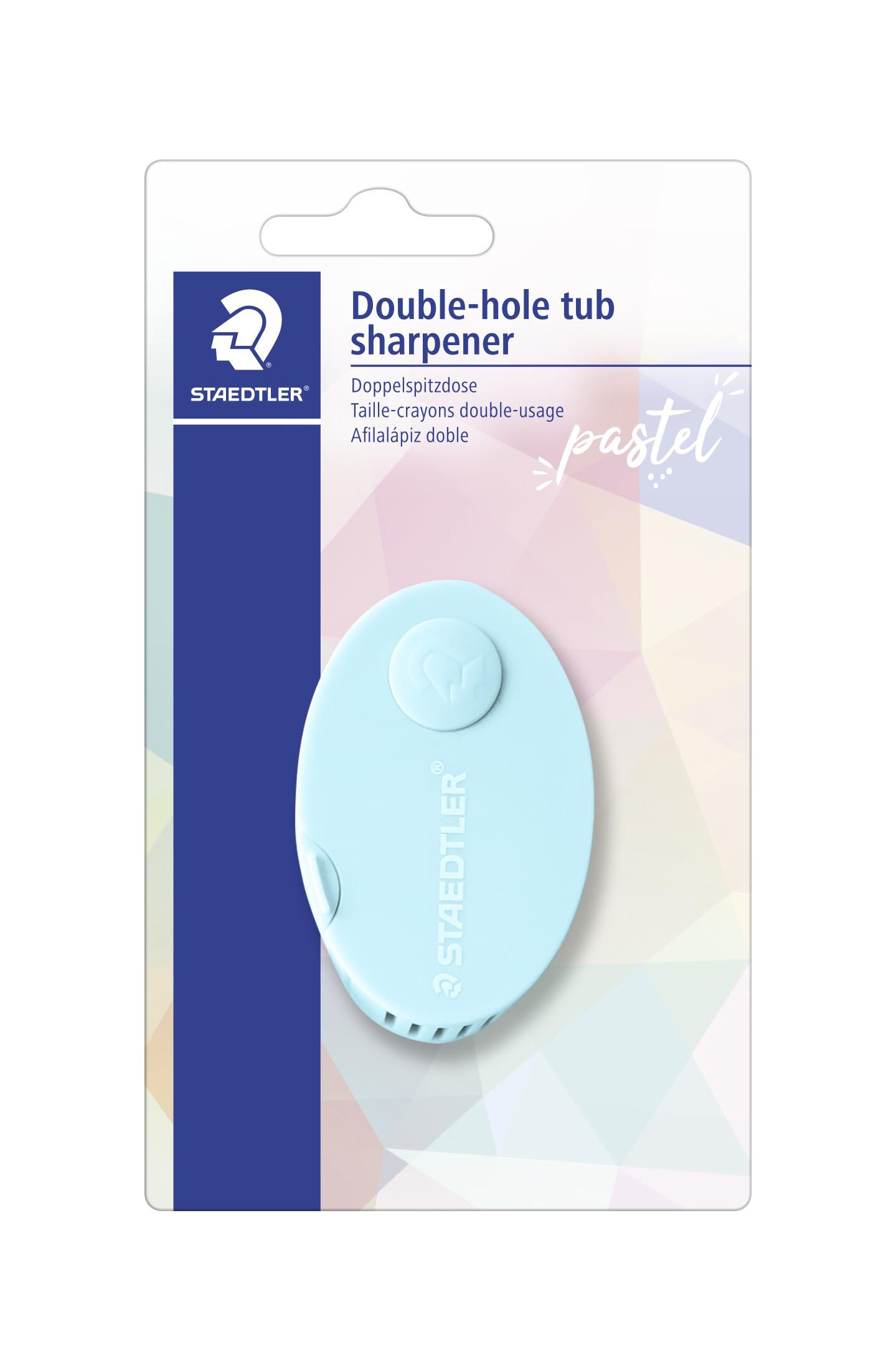 Pencil sharpener w/tube Pastel Line blister