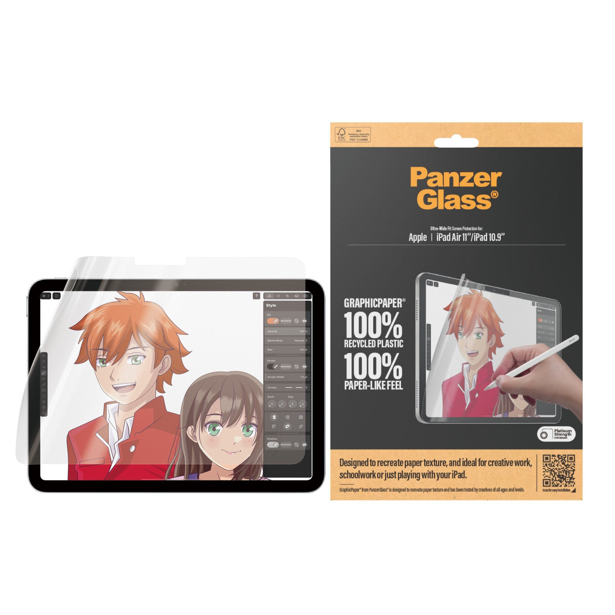 PanzerGlass GraphicPaper iPad Air 10.9" 2024 iPad 10.9" Ultr
