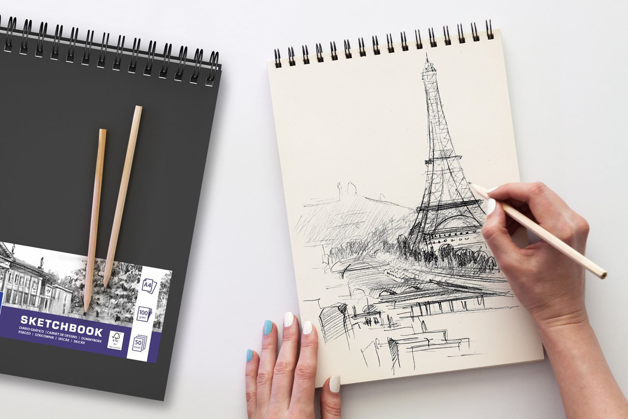 BildeOxford Sketching Pad A5/50S 100G TW