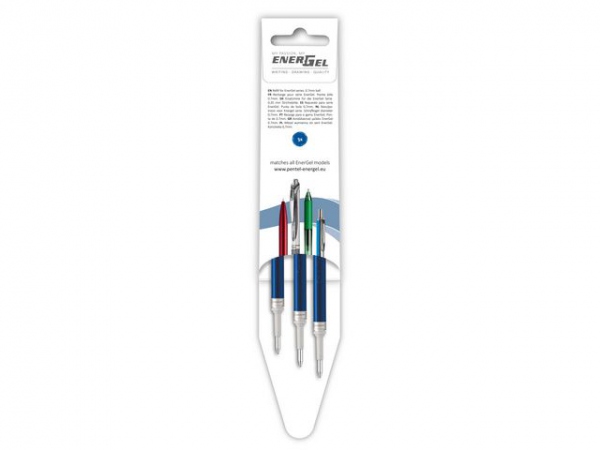 Refill Geleroller Pentel 0,7Mm Blå (3 stk)