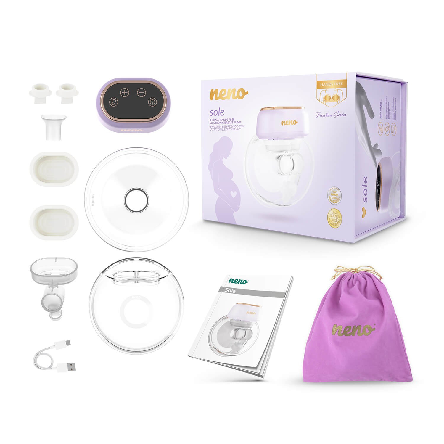 BildeNENO Breast Pump Electric Hands Free SOLE