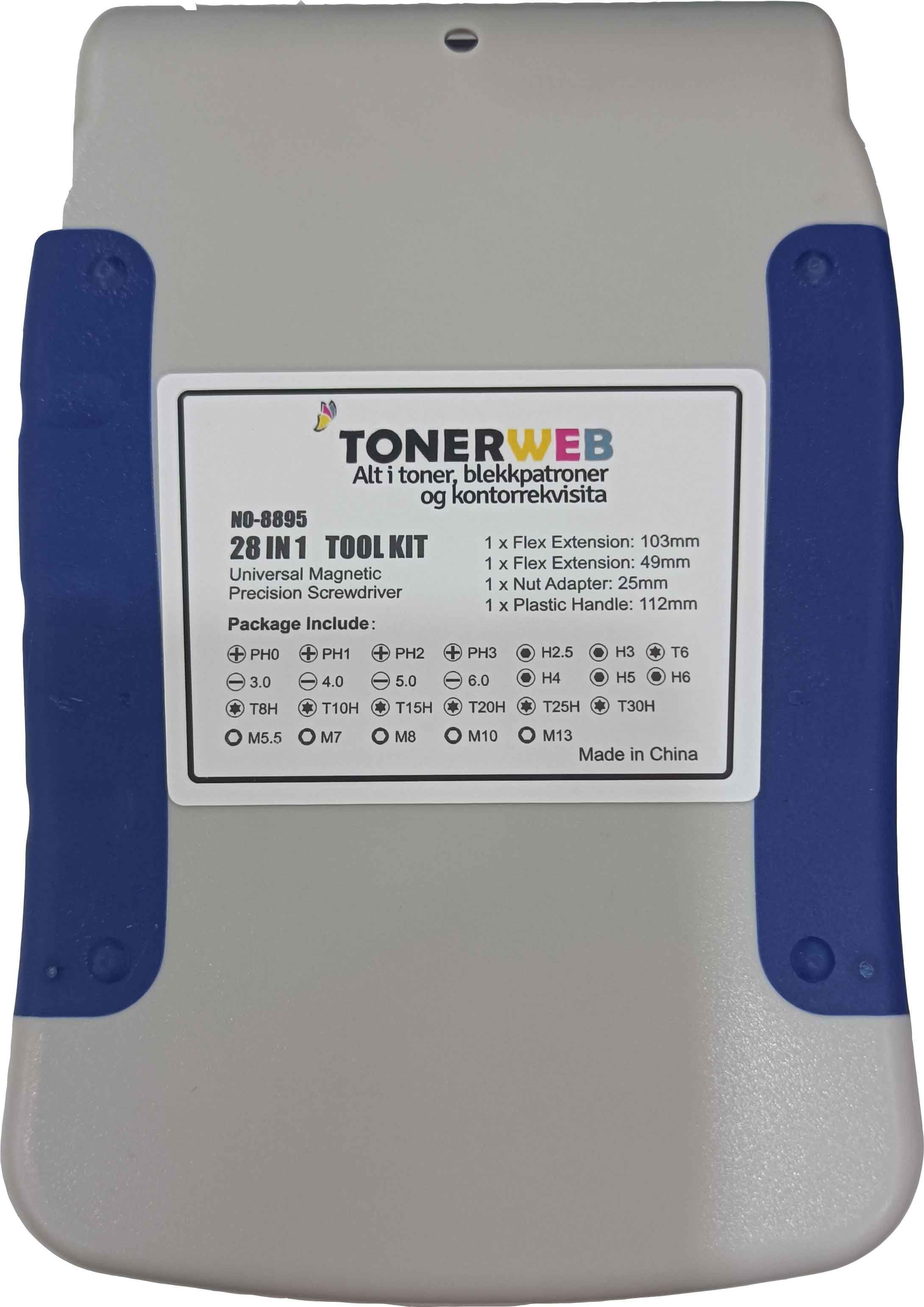 BildeVerktøysett i 28 deler - Pipe og Bits