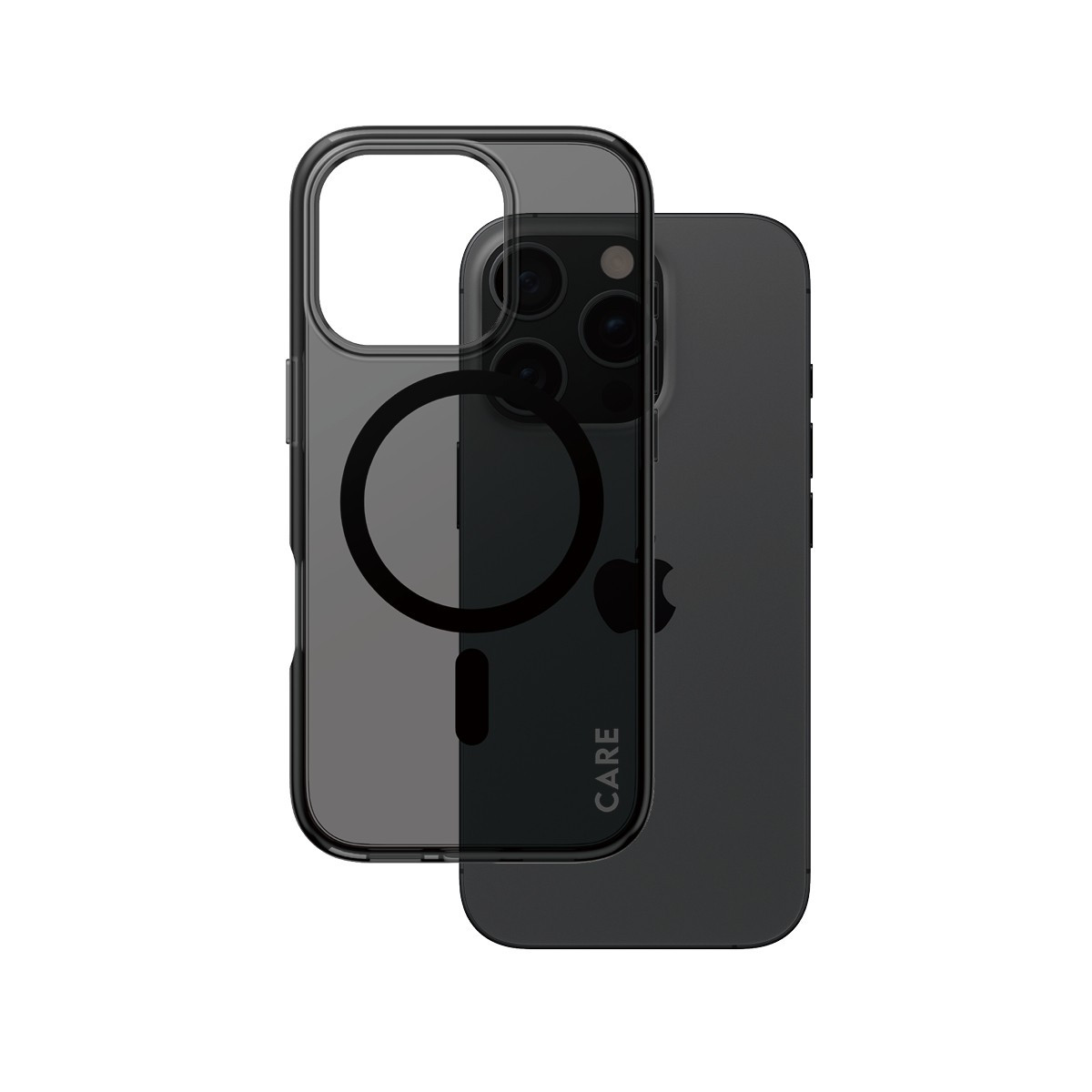 BildeCARE iPhone 16 Pro Case Smokey w. Black MagSafe