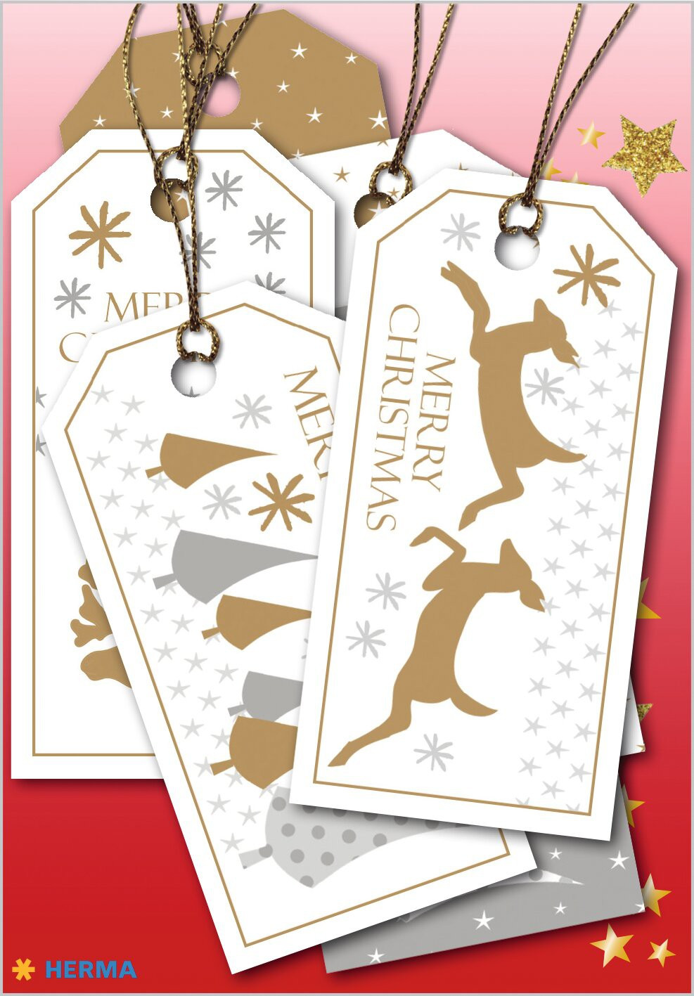 BildeHerma gift tags christmas 8x4cm (6)