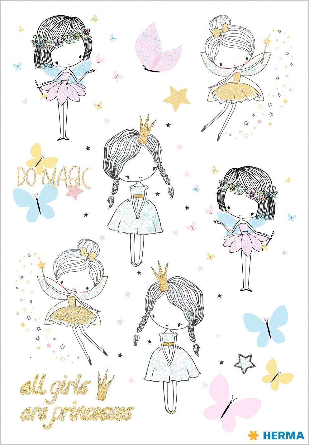 BildeHerma stickers Magic fairy princess foil (1)