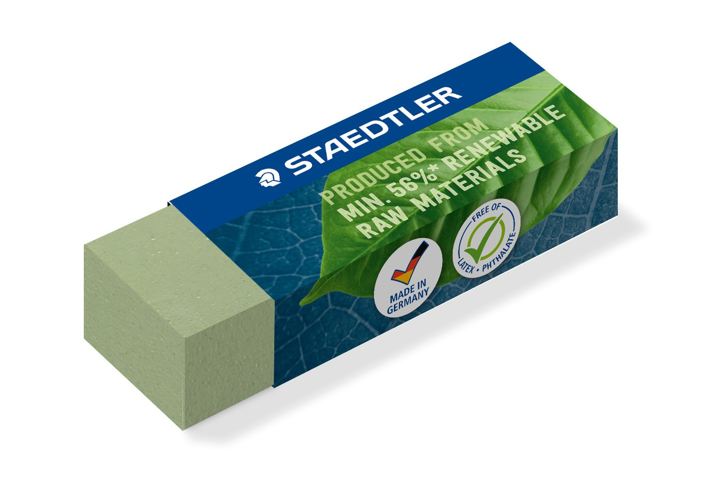 BildeEraser Raw mat 56% 65x23x13mm green