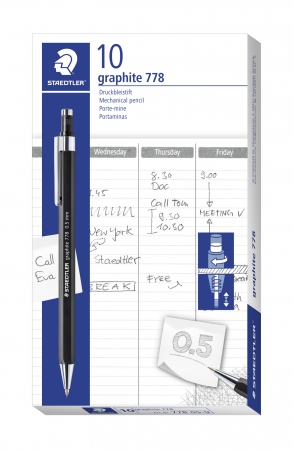 STAEDTLER Stiftblyant 778 0,5mm svart