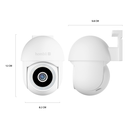 Hombli Smart Pan &amp; Tilt Cam 4K, White