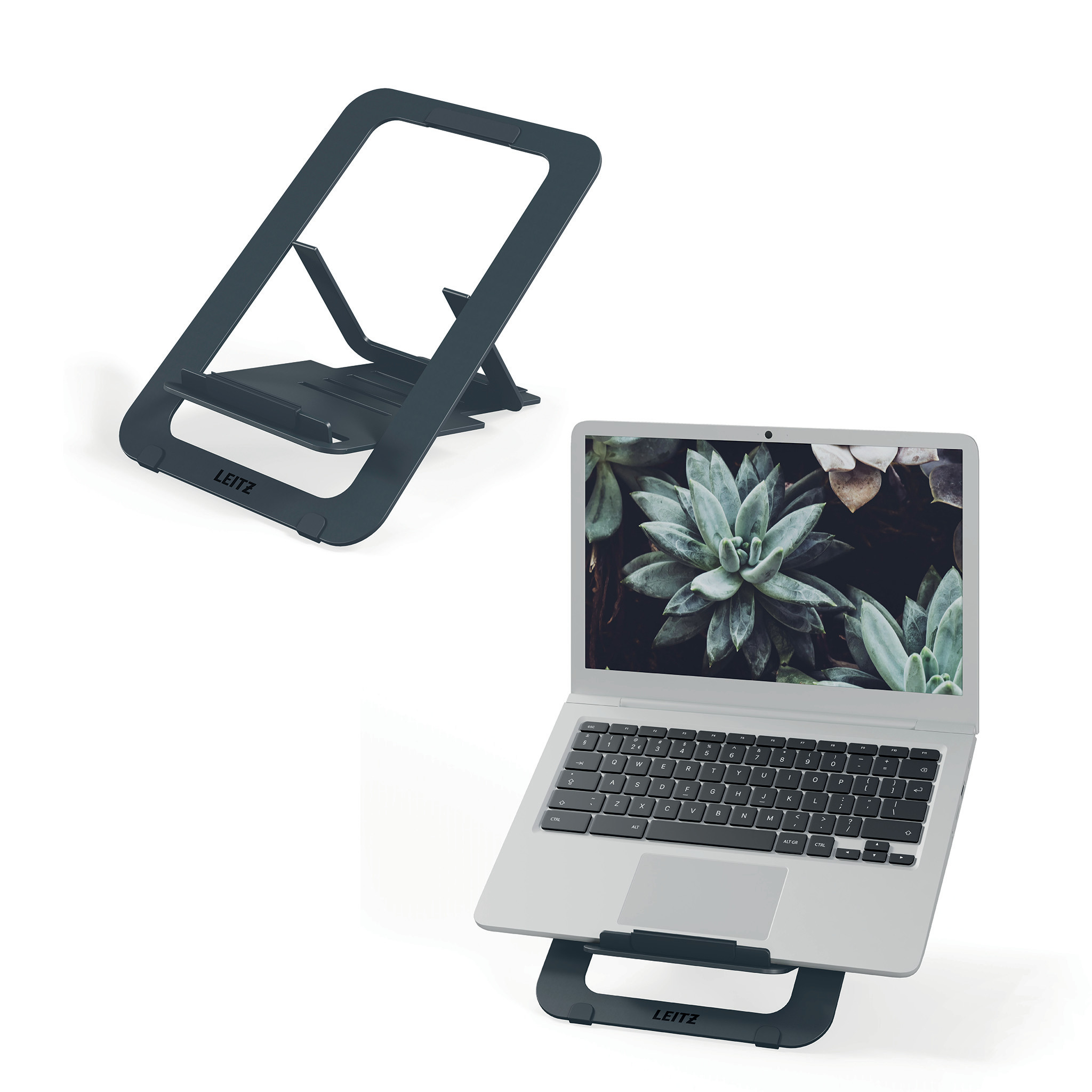 BildeLaptopholder Leitz Ergo Ultraflat Grå