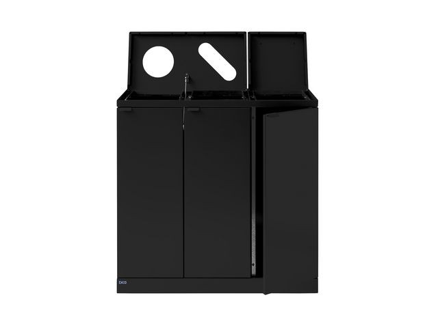 BildeAvfallsbeholder Bica 875 3X65L Sort