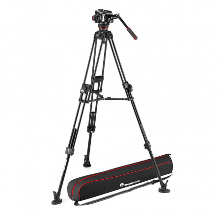 MANFROTTO Tripod Video Kit w. Monopod 504X + Twin Fast Alu + MVMXPRO4