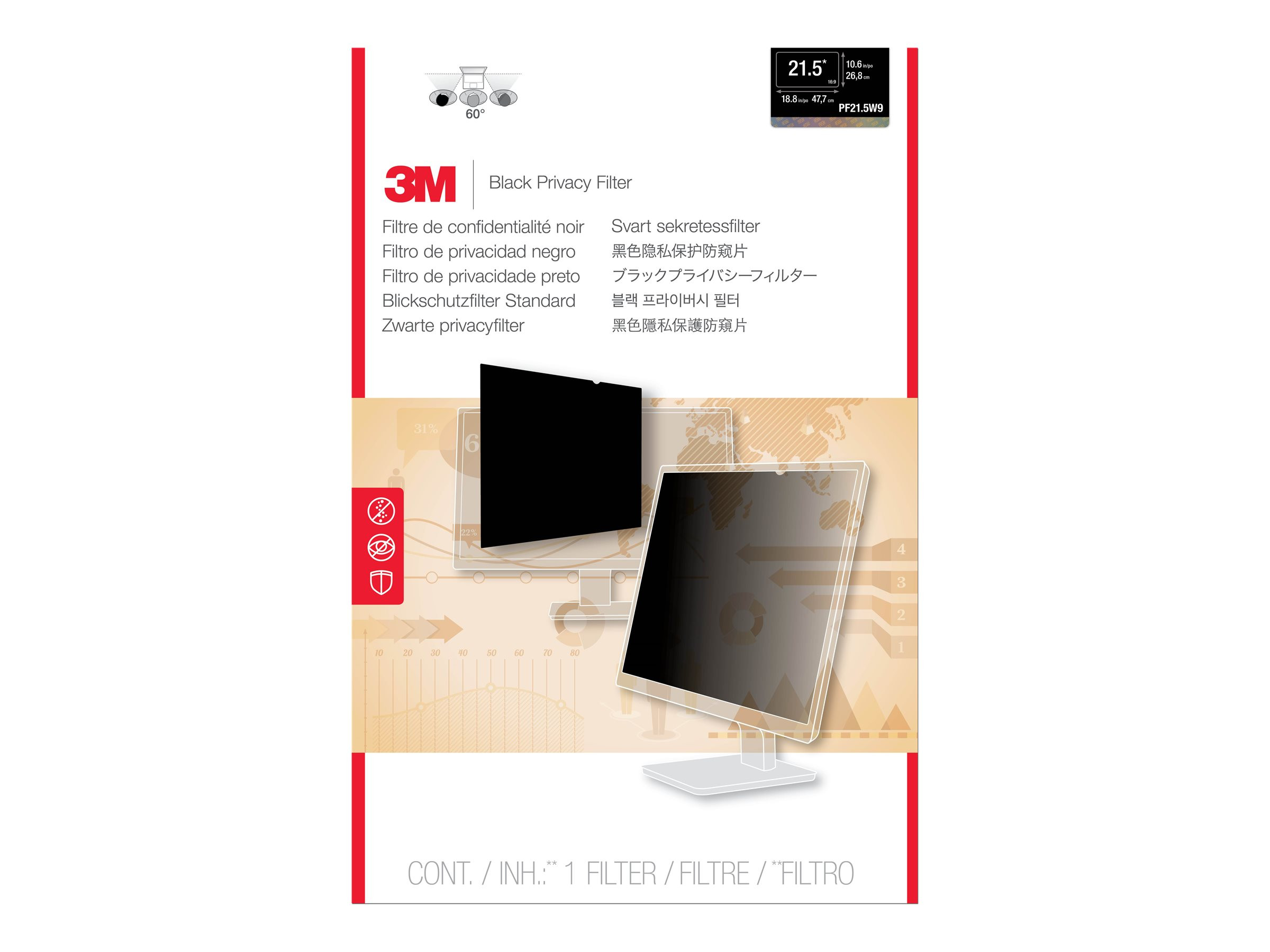3M Privacy Filter 21.5" 16:9