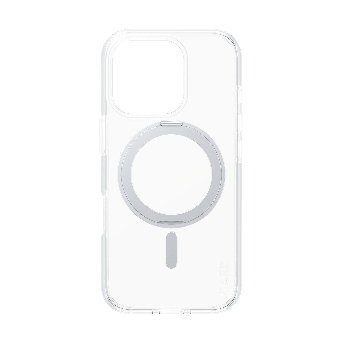 CARE iPhone 16 Pro Case Silver Kickstand & MagSafe