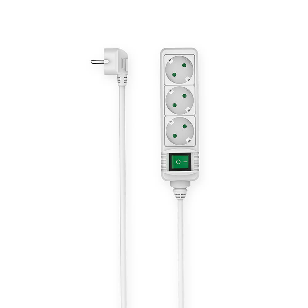 BildeHAMA Power Strip 3-way Switch White 1.4m