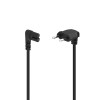 HAMA Power Cable Angled Euro Plug Black...