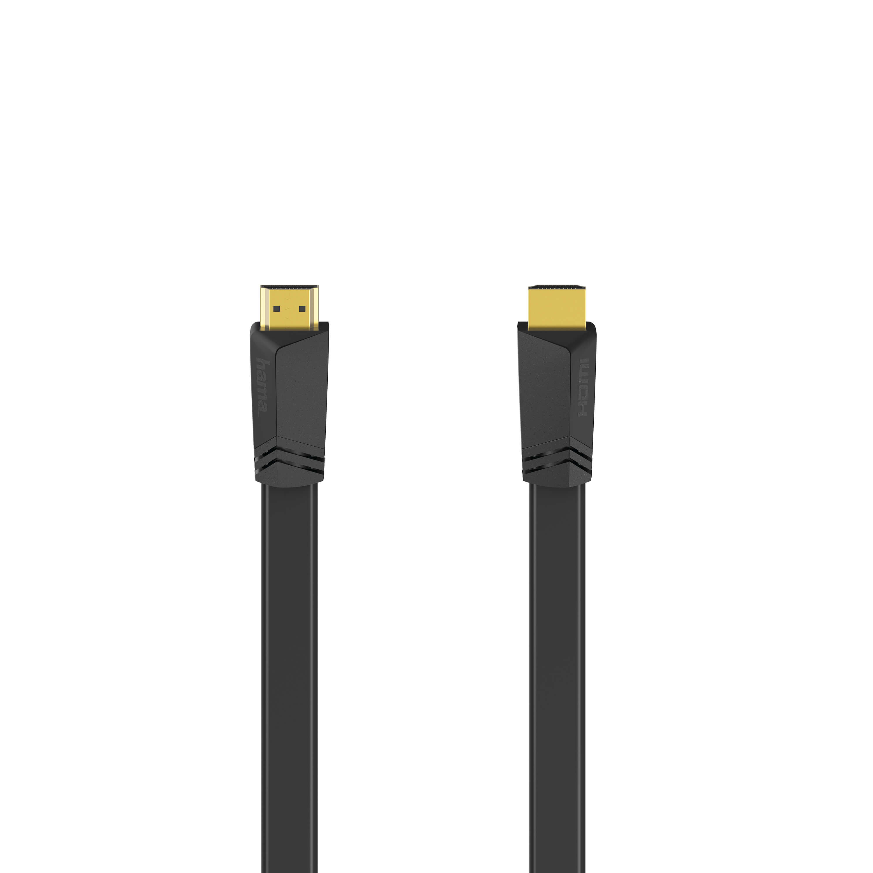 BildeHAMA Kabel HDMI Ethernet Platt Svart 3m