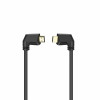 HAMA Kabel HDMI Ethernet Vinklad Guld Sv...