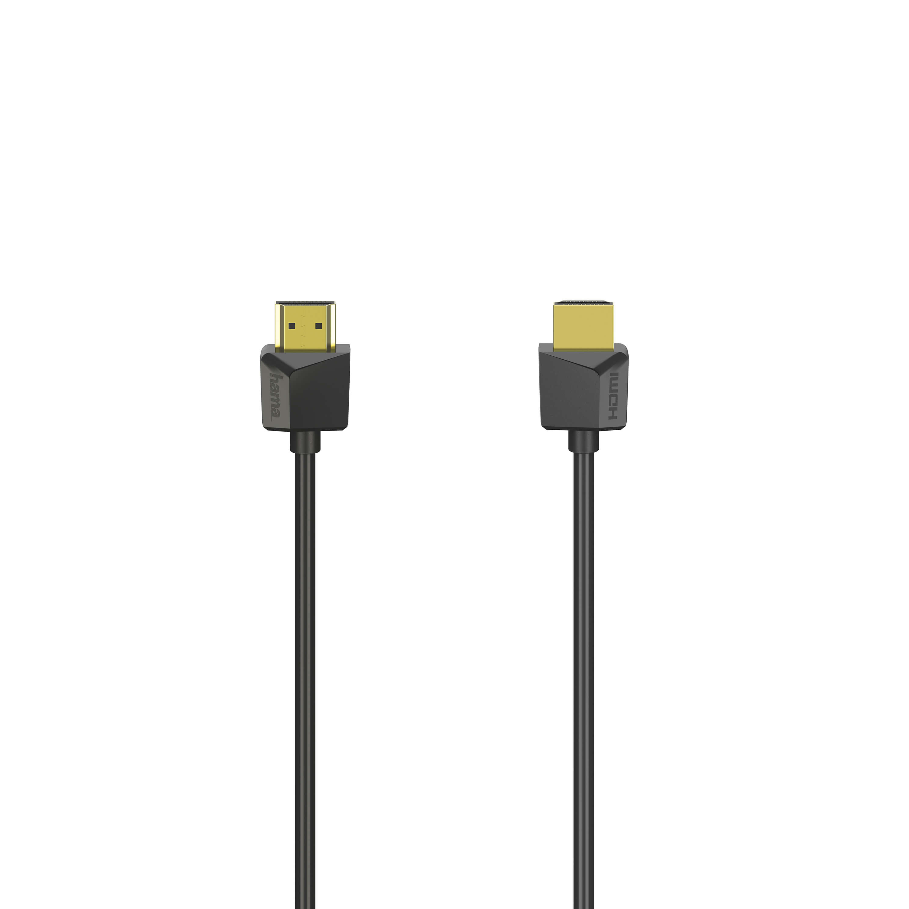 BildeHAMA Kabel HDMI Ethernet Flexislim Svart 1.5m