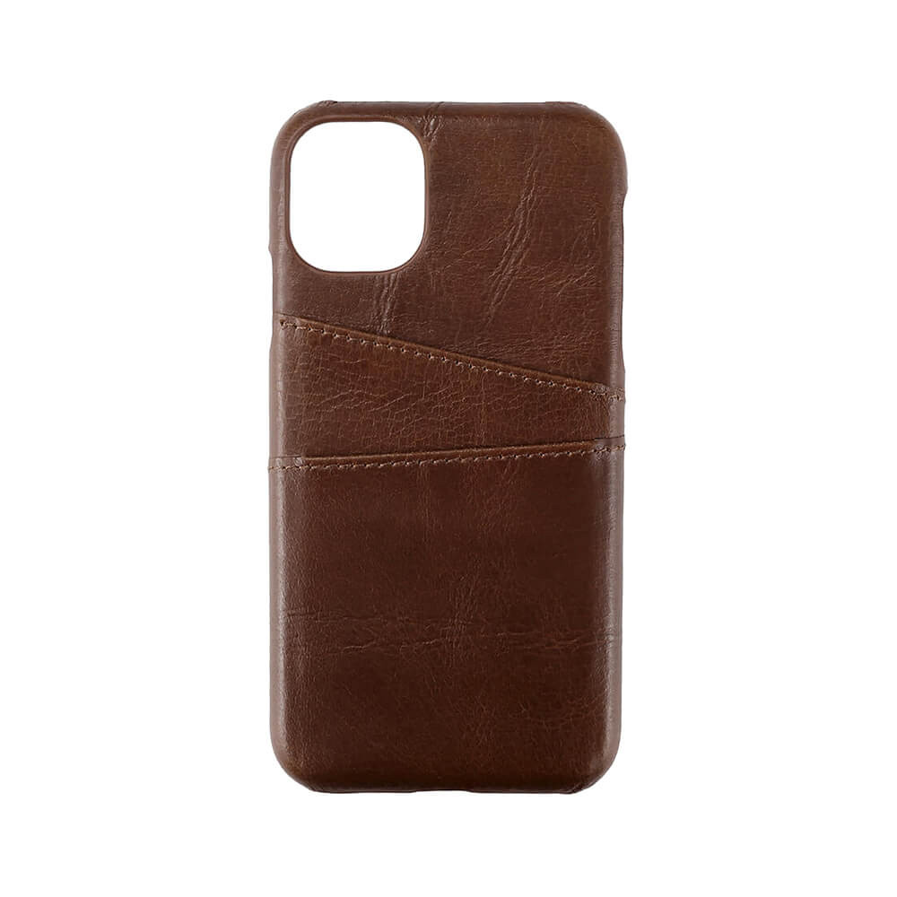 BildeONSALA COLLECTION Mobildeksel Skinn Brun iPhone 11 med Kortlomme