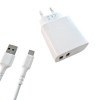GEAR Charger 220V 2xUSB-A 3.4A White USB...