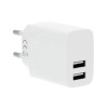 GEAR Charger 220V 2xUSB-A 3,4A White