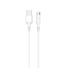 GEAR Synkkabel MicroUSB to USB-A 2m Hvit...